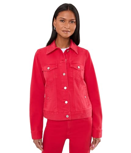 Image of Liverpool Classic Denim Jacket in Stretch Slub Twill