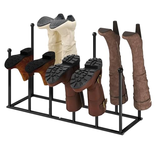 PORFOYO Zapatero de pie de metal zapatero