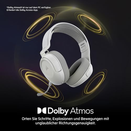 Corsair HS35 v3 Wireless Gaming-Headset mit Mikrofon – Weiß