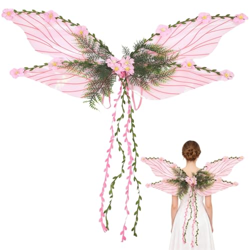 Ailes de fée pour adulte et costume d'elfe de la forêt de la Renaissance