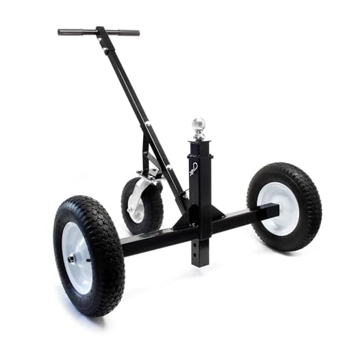 WilTec Trailer Dolly för husvagnar, släpvagnar & mer upp till 100 lbs höjd justerbar kopplingsboll