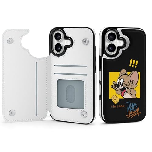 手帳型 トムとジェリー (4) 対応 iPhone 17 ケース カード収納 スマホケース 財布型 携帯ケース 軽量 全面保護 スタンド機能