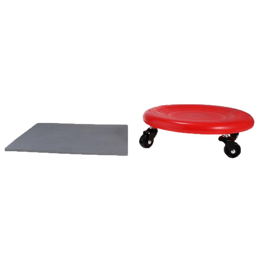 Abdominal Wheel Roller Workout AB Muscle Exerciser Fitness Equipment Red | Sporting Goods | Fitness, Running & Yoga | Fitness Equipment & Gear | Abdominal Exercisers-image-41