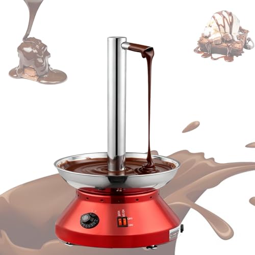 Chocolate Fountain Machine, Faucet Model Chocolate Waterfall Machine with Scraper, Stainless Steel Melting Chocolate Machines with Detachable Parts for Party, Wedding, Birthday