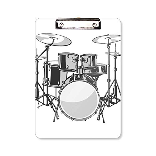 Plaque de support A4 kit de batterie de musique pour écrire partout