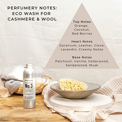Cashmere and Wool Eco Wash by Clothes Doctor Laundry Detergent Liquid Gentle Washing Machine and Hand Wash Safe Nourish and Protect Your Knitwear and Delicate Fabrics 250ml 16 Washes