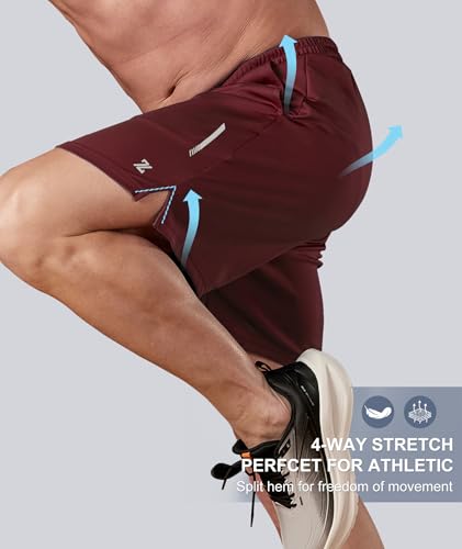 ZITY 7” Inseam Mens Athletic Running Shorts Mesh Quick Dry Gym Shorts - image 4