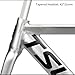 YFGSFWTS 700C Fixed Gear Bike Frameset 52cm 55cm Aluminum Alloy Track Bike Frame Quick Release 100mm/120mm C Brake Single Speed Frames(Gray,55cm)