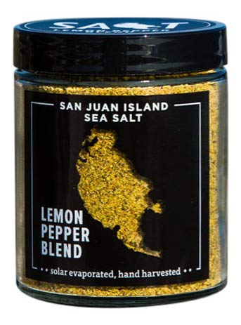 Mezcla de pimienta y limón por San Juan Island Sea Salt
