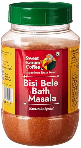 See full amazon price history chart for Sweet Karam Coffee - Authentic Homemade Bisi Bele Bath Masala Powder | 180 Grams | Aromatic & Flavourful South Indian Bisibelebath Masala Powder| Organic ingredients | Healthy and Tasty Masala Powder Sweet Karam Coffee - Authentic Homemade Bisi Bele Bath Masala Powder | 180 Grams | Aromatic & Flavourful South Indian Bisibelebath Masala Powder| Organic ingredients | Healthy and Tasty Masala Powder (B0D93WGWL3) Amazon Price History, Amazon Price Tracker