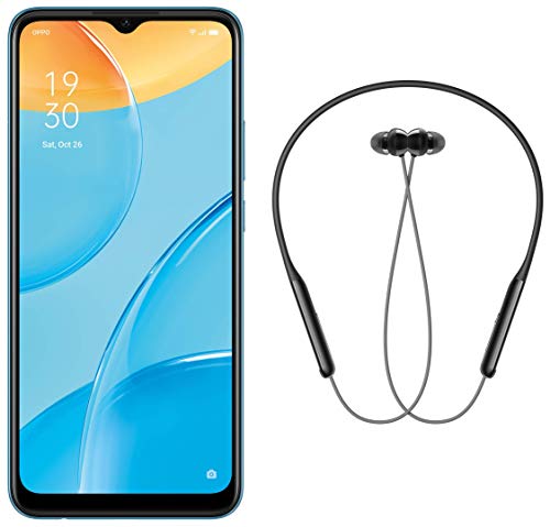 OPPO A15 (Mystery Blue, 3GB RAM, 32GB Storage) + OPPO Enco M31 Wireless Headphone (Black)