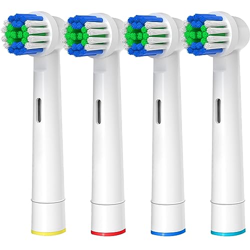 Image of Replacement Toothbrush Heads Compatible with Oral-B Braun, 4 Pcs Professional Electric Toothbrush Heads Brush Heads for Oral B Replacement Heads Refill Pro 500 /1000 /1500 /3000 /3757 /5000 /7000 /7500 /8000
