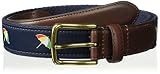 Arnold Palmer Men's Embroidered Logo Web Golf Belt Accessory, navy, 42
