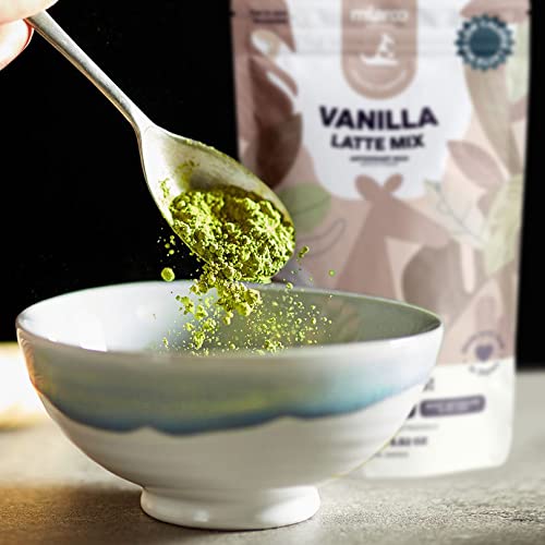 Miaroo Organic Vanilla Premium Grade Latte Mix | Certified Organic Authentic Matcha Powder | Sweetened Pure Organic Cane Sugar | 50G #TOP7