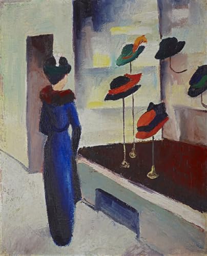Tableaux Graffiti Art Mural pour habiller un mur vide | Poster August Macke Moderne 60x90cm
