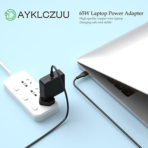 65W USB C Power AC Adapter Type C PD Wall Fast Charger Compatible with MacBook Pro/Air Laptop Charger Power for Samsung,Lenovo,HP,Dell,ASUS,Acer,HUAWEI,Xiaomi and Any Laptops or Smart Phones
