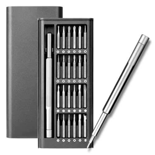 【 nicofull 】これひとつで簡単修理 組み立て 24 in 1 精密 ドライバー セット ドローン ゲーム機 時計 パソコン スマホ 修理 星型 Y型 六角 三角 プラス マイナス U型 Y型