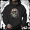 Foweknow Sweatshirt Men's Skull Printed Hoodie Paint Splash Graffiti Hoodie Simplicity Versatile Halloween Costume Stylish Personality Casual Shirts, black, 3XL #1