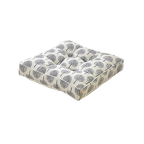Lukery Cuscino Lounge da Esterno, Cuscini da Terra Sedia Cuscino Rilievi della Sede per Sedie da Cucina Pad Tatami per Sedie da Pranzo, Giardino, Cucina, Ufficio (45x45x10cm,Beige)
