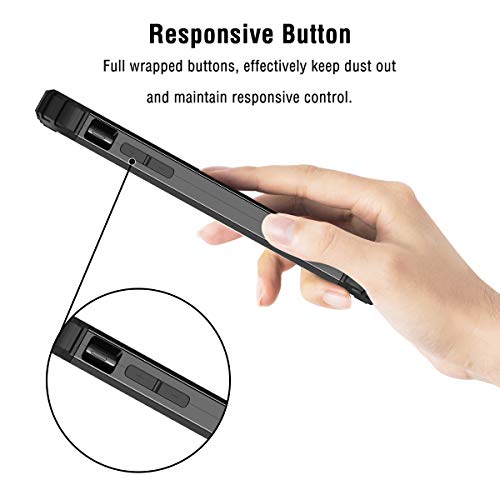 Lontect Compatible Iphone Xs Max Case Floral 3 In 1 Heavy Duty Hybrid Sturdy High Impact Shockproof Protective Cover Case For Apple Iphone Xs Max 6.5 Display, Flower/Black #TOP4