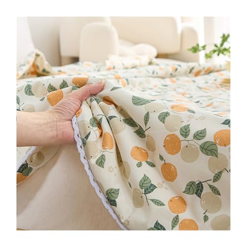 Edredón refrescante de verano lavable en microfibra estampada de 180x220 cm 2