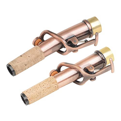 Abaodam 2個ソプラノサックス用マウスピース 耐久性のある真鍮製 交換用サックスアクセサリー 楽器用品 軽量で持ち運び便利 音色に