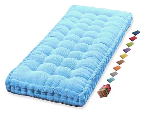 Coussin Matelas Assise Dossier pour Banc de Jardin balancelle canapé 1/2/3 Places Coussin pour Banc de Jardin Exterieur Interieur 170 cm sur Mesure 110x50...