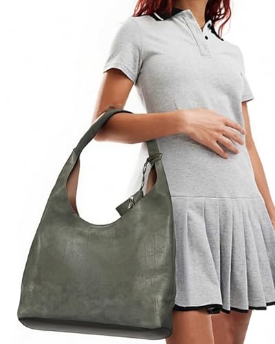 Image of NEWBELLA Hobo Purse, PU Leather Shoulder Bag, Tote Handbag for Work and Travel