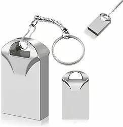 Mini Pen Drive Mini Chaveiro de Metal Rápido Ideal Para Armazenar Arquivos Fotos Musicas e Videos Metálico 128gb Resistente Ultra Rápido Cor Linha Premium (128, GB)