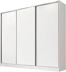 Guarda Roupa Casal 100% Mdf Madesa Royale 3 Portas de Correr