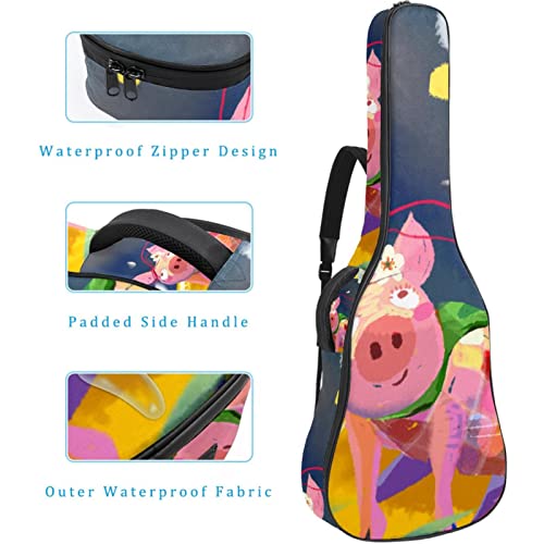 Housse pour guitare acoustique – Motif abstrait – Épaisseur : 1 cm – Étanche – 40 – 41 – 42 pouces, Multicolore 04, 42… - Les Beatles, Paul McCartney, John Lennon, RIngo Starr, George Harrison Housse pour guitare acoustique - Motif abstrait - Épaisseur : 1 cm - Étanche - 40 - 41 - 42 pouces, Multicolore 04, 42… – Image 5