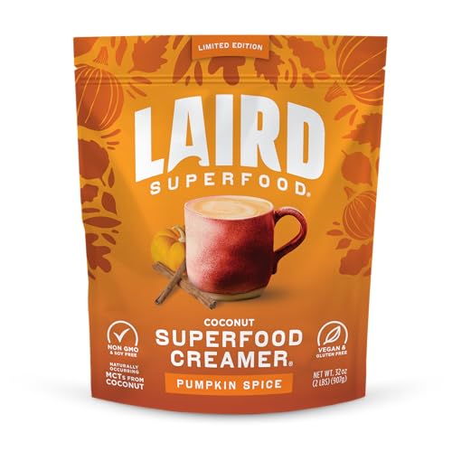 Image of Laird Superfood Non-Dairy Superfood Creamer (Pumpkin Spice, 32oz)