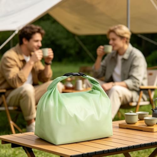 Organizador de ropa sucia para viajes y camping con almacenamiento impermeable textil 4