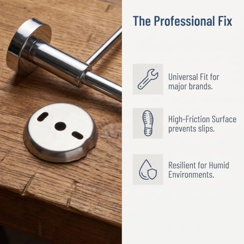 Herrajes de reparación para toalleros de baño con soportes inoxidables de 1.9 pulgadas 4