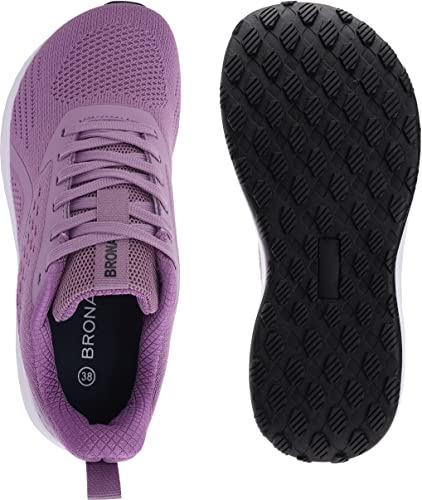 Image of BRONAX Women's Wide Toe Box Road Running Shoes | Wide Athletic Tennis Sneakers with Rubber Outsole
