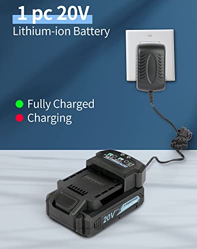 C P Chantpower 20V Cordless Hot Glue Gun Full Size With 12 Pcs Glue Sticks, Wireless Rechargeable Glue Gun With 1.5Ah Li-Ion Battery And Charger For Diy Projects, Arts, Crafts & Home Quick Repairs #TOP4