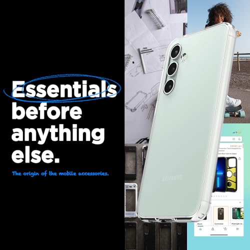 Image of Spigen Liquid Crystal | Samsung Galaxy S23 FE Case [Transparent] [Flexible] Galaxy S23 FE Back Cover | TPU - Crystal Clear