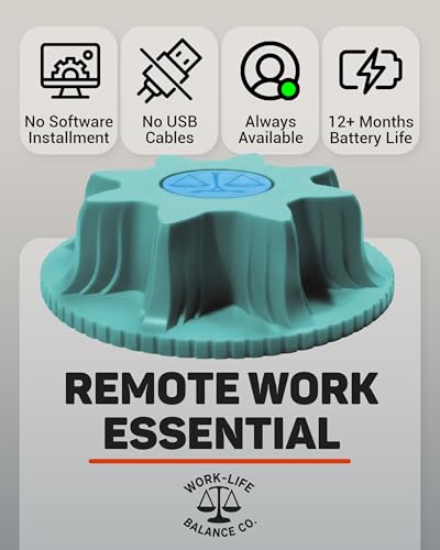 Image of Work-Life Balance Corporation Mechanical Mouse Jiggler Undetectable Device No Usb No Software Required, Computer Awake - Cordless And Wireless Mouse Mover Works For 12-24 Months On Aa Battery (Aqua) | No Software, Automatic, Wireless, AA Battery 12-18 Months, Keeps PC Laptop Awake, Randomized Movement, Remote Work Wiggler