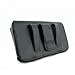 NEM Large Oversize 5.75x3x0.75 Carrying Case with Belt Loops and Belt Clip, Compatible with Samsung Galaxy S3, S4, or HTC One Smart Phone
