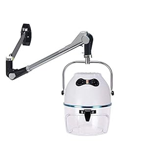 Droogkap, haardroogkap, haardroger met wandstatief, 950 watt, 40-75 graden Celsius, 60 minuten schakelklok, in hoogte verstelbaar