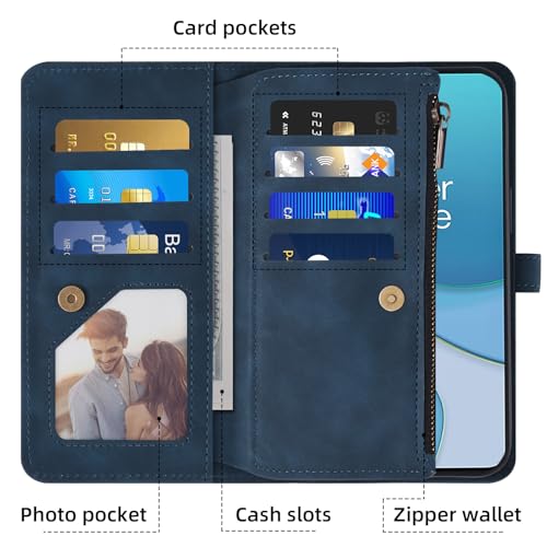 Coque portefeuille OnePlus 9R clapet support et cordon amovible - 4