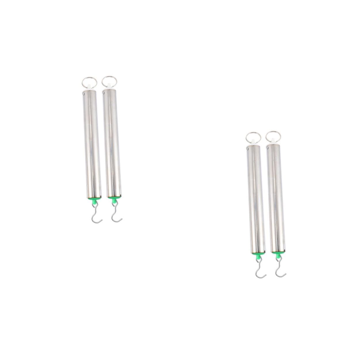 Cabilock 4pcs High Precision Cylindrical Spring Dynamometer Metal Gauge Lab Teaching Instrument Mechanics Experiment Tool