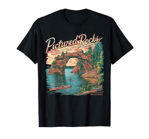 Pictured Rocks National Lakeshore Camping T-Shirt