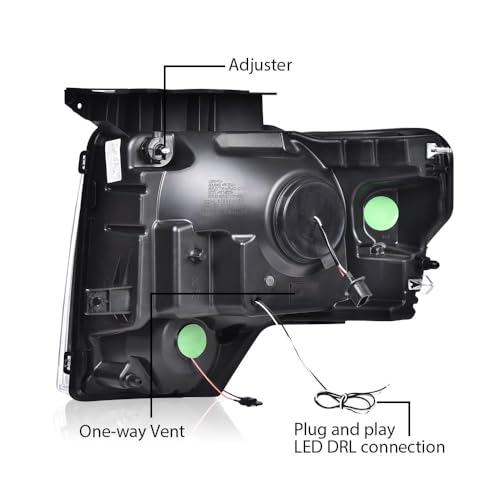 image for PIT66 LED Tube Headlights Compatible with Ford F150 2009-2014 Headlamp