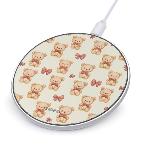Image of Teddys-Bears Wireless Charger Fast Charging Pad Slim Charger Mat for Smartphone Phone