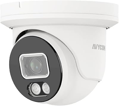 InfiniteColor AVC-NCE51F28 AI Turret H.265+ 5MP IP PoE Fixed 2.8mm Lens True WDR IP67 Built-in Microphone & MicroSD Slot