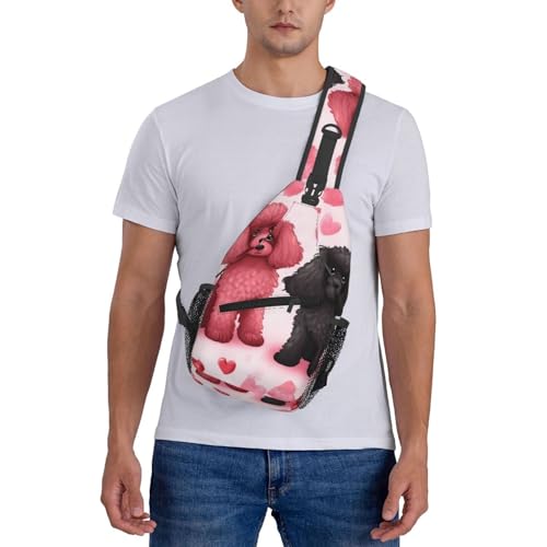 Mochila cruzada para hombre estilo sling en negro miniatura 7