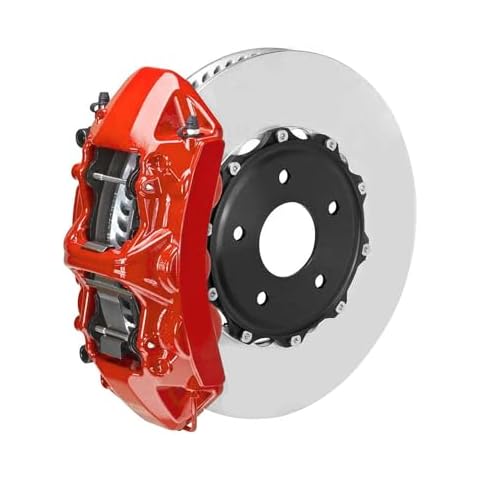 OMAC High Temperature Brake Caliper Paint System Kit, Heat Resistant Coating, Epoxy Paint Based System, Texas Red (Glossy) Cover