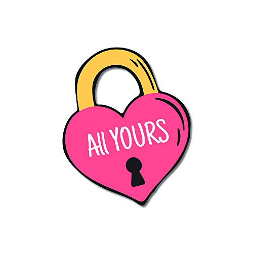 Image of Bhai Please Love Lock Theme Wooden Fridge Magnet - Couple Gift