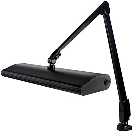 Dazor 134M3-BK-DL Classic 3 Bulb Florescent 6500K Task Light 43" Reach Black